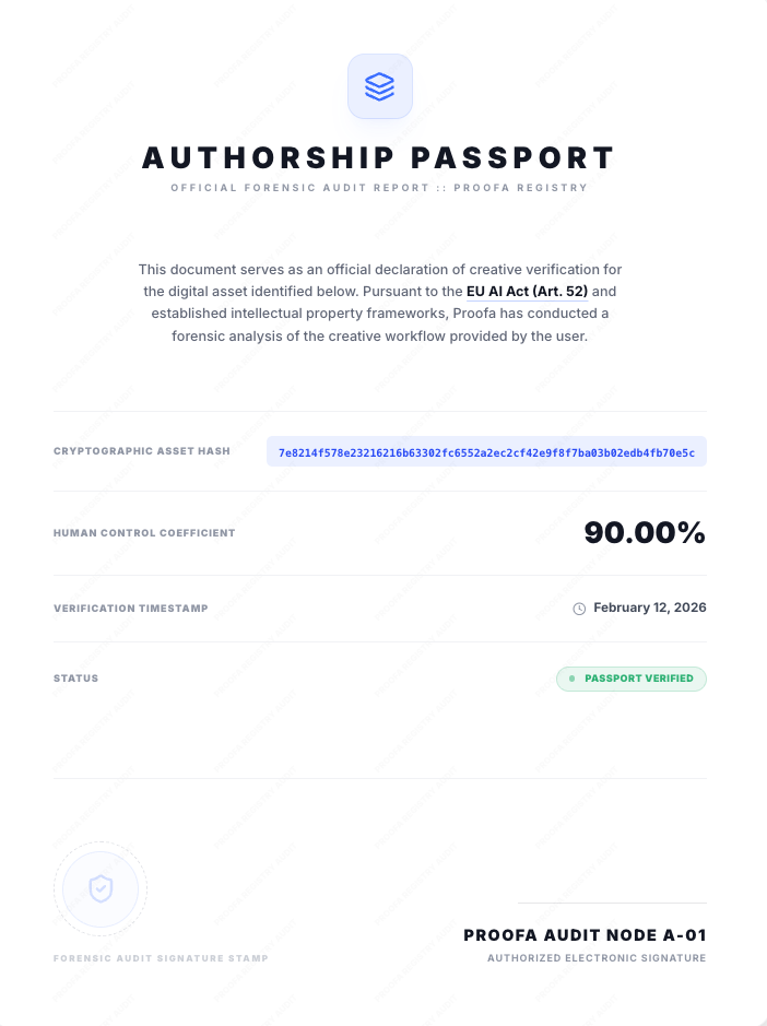 Authorship Passport (Light)